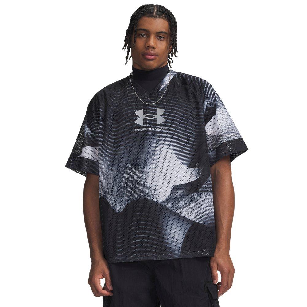 Under Armour Men's Icon Mesh Short-Sleeve Jersey - Black/White - BLACK/WHITE